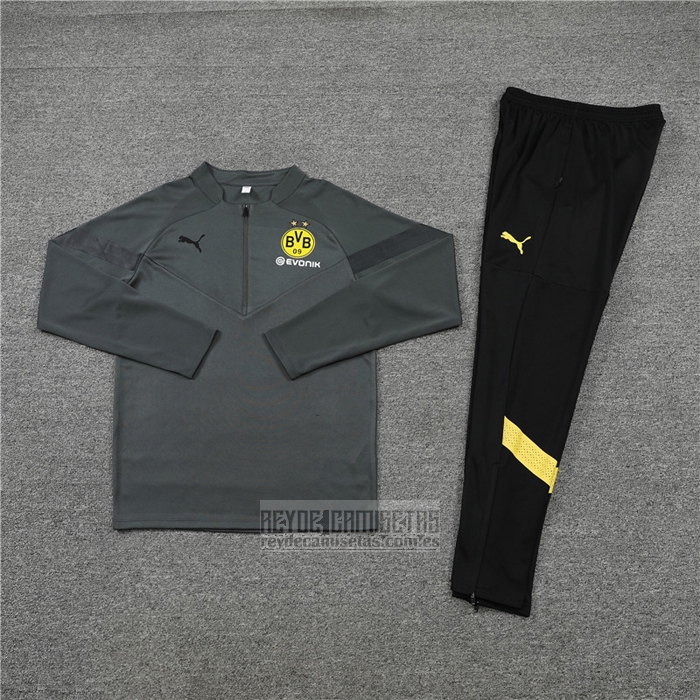 Chandal de Sudadera del Borussia Dortmund 2022-2023 Gris